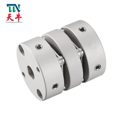 Chine Double marine en aluminium d'accouplement d'arbres flexibles de précision de vis de réglage à vendre