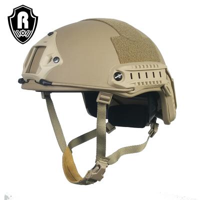 China Lightweight& Custom FAST Ballistic Bulletproof Aramid Aramid Helmet Level IIIA Aramid High Quality Security Safety Protective Military Gear for sale