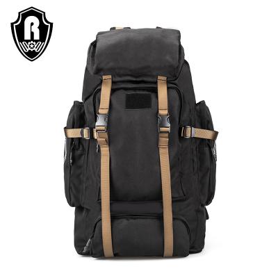 China Hot Selling Outdoor Activities Backpack 60-80L Tactical Camping Travel Mountaineering Bag Waterproof Rucksack For Men for sale