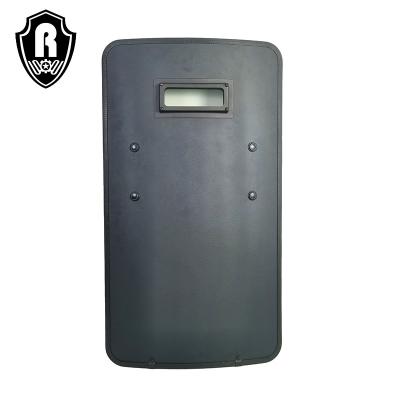 China Portable & nice view & 900*500*6.5mm NIJ III Shield High Quality Custom Protective Portable Lightweight Security Handheld Tactical PE Shield for sale