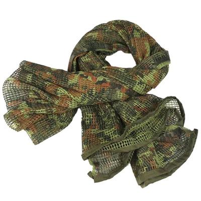 China Soft well constructed//absorb skin-friendly sweat ROEWE Outdoor Activities Soft Durable Tactical Mesh Net Camouflage Netting Camo Scarf for Wargame for sale