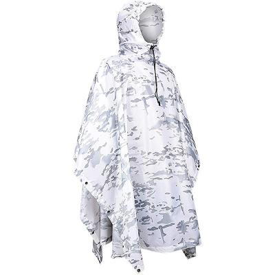 China Multifunctional Motorcycle Bachelor Raincoats Camouflage Rain Poncho Outdoor Windproof Military Raincoat Raincoat for sale