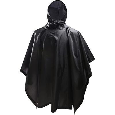 China Hooded Rain Poncho Capote Impermeable Outdoor Military Adult Men Bachelor Emergency Raincoat Clothing Camouflage Poncho Wholesale Raincoat for sale