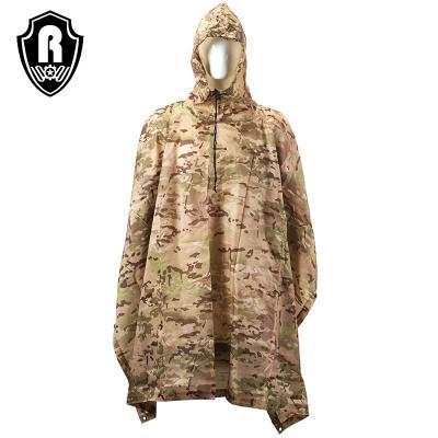 China Tactical Universal Poncho Emergency Tent Shelter Camouflage Survival Rain Hunting Poncho Breathable/Sustainable Industries for sale