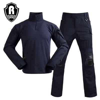 China Roewe Best Selling Anti-Static Uniform Navy Blue Camouflage Clothing Army Combat Uniform Military Uniform for sale