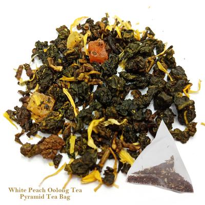 China Pyramid Tea Bag Pyramid Tea Bag Peach Oolong White Tea for sale