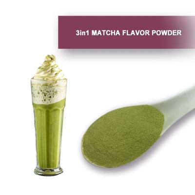 China 3in1 Matcha Flavor Powder Bubble Tea Ingredients Granule for sale