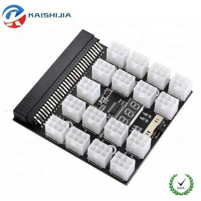 China 17 Plastic Port Breakout Panel 6Pin PCIE Connector LED Display 12V Video Card For Server Power Supply for sale