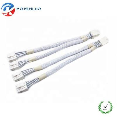 China High Quality Computer 20cm PCIe 8 Pin Graphics Card Female To Dual 8pin (6+2) 18AWG Pin Male GPU Splitter Power Cable for sale