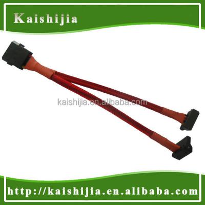 China COMPUTER 4 Pin Molex to SATA Dual 90 Degree Right Angle Hinge Cable for sale