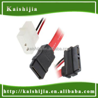 China Slim SATA COMPUTER 13 (7+6) Pin Combo Cable with LP4 Adapter Connector for sale