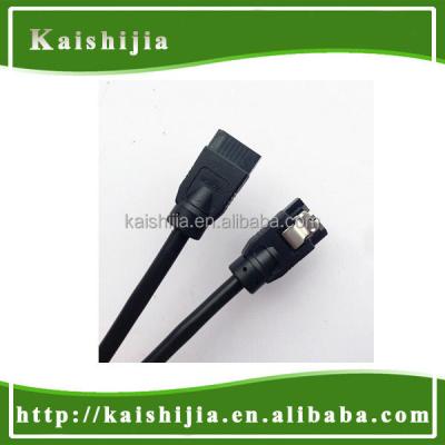 China COMPUTER Serial ATA SATA 3.0 6Gbps 180 to 180 degree cables with latch and round wire for sale