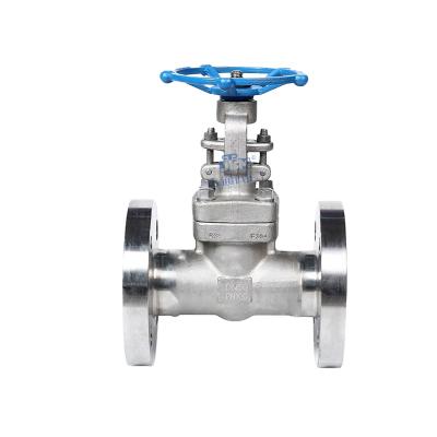 China Gate Valve Steel Flange Factory Supply General Forged ANSI F304 Stainless Steel Manual High Pressure Gate Valve for sale