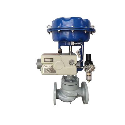 China Factory Price Single Seat Regulator Valve Flange General Pneumatic Flow Control Valve For for sale