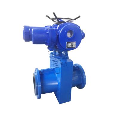 China Reasonable Price General High Quality Electric Pinch Valve Cast Flange Electric Pinch Valve For Sale for sale