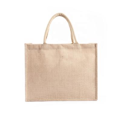 China Wholesale Custom Logo Custom Eco Jute Shopping Bag Reusable Reusable Tote Bags for sale