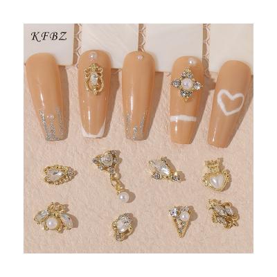 China 2022 Nail Art Decoration Hot Sale Custom Wholesale New For Bling Gemstone Faux Stone Shinning Press On Nails Decorate Charms Kit for sale