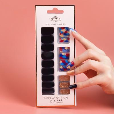 China Japanese style 2022 new Joyme fresh arrival small decorative nail strips nail polish strip maker for sale