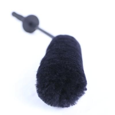 China High Quality Eco-friendly Plush 45 Degree Angle Brush No Trace Wool For Car Wash Tool Cleaning Brush for sale