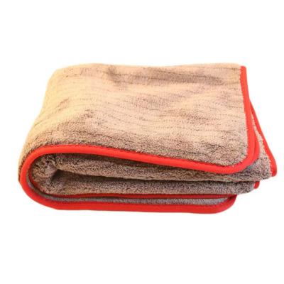 China Large Gray Auto Detailing Towel Car 1000GSM Simple Cheap Soft Window Wash Towel for sale