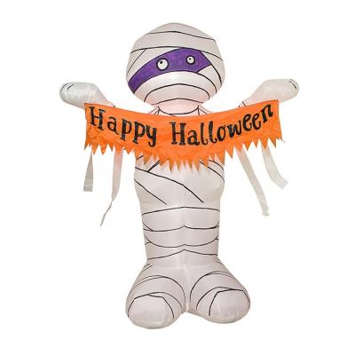 China Outdoor Inflatable Festival Decoration Factory Price Promotion Halloween Horror Decor Mummy Decoration For Sale for sale