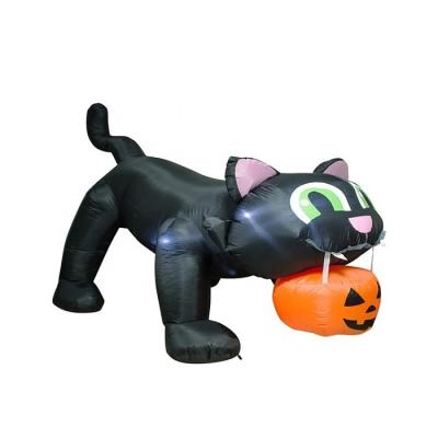 China Hot Factory Direct Sale Halloween 8 Feet Big Black Cats 243cm/8ft Tall Inflatables for sale