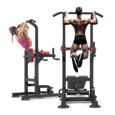 China FDFIT Durable Standard Hot Multi Functional Pull Up Station Home Gym Equipment Power Tower Dip Station With Bench for sale