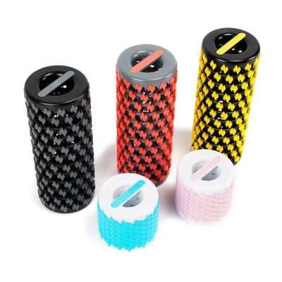 China Durable And Easy To Carry FDFIT Wholesale Telescopic Sports Massage Roller Lattice Mini Folding Yoga Foam Roller for sale