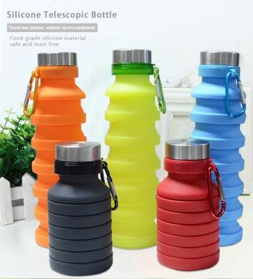 China FDFIT New Items Business Sport Collapsible Drink Bottle Silicone Water Bottles With Custom Logo for sale