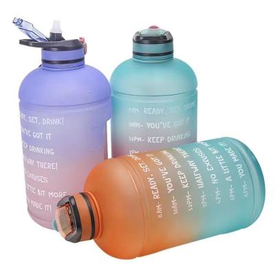 China FDFIT Durable Water Bottles With Custom Logo 1 Gallon Petg Sports Water Bottle Bpa Free With Time Markers en venta