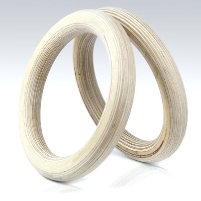 China Custom Available Durable+environment Real Protection FDFIT Gym Wooden Rings Suppliers With Colorful Strap en venta