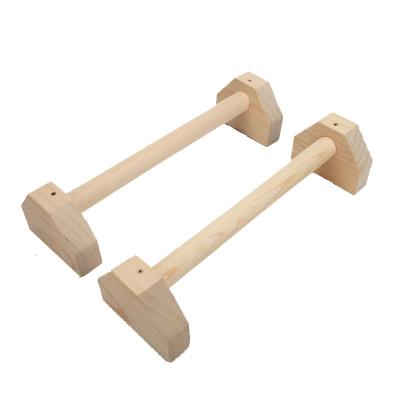 China FDFIT Good Quality Universal Handstand Pump Wooden Gymnasium Pull Up Wooden Parallettes Lift Up Bar en venta