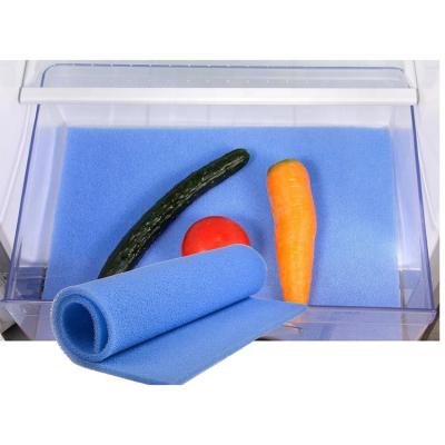 China Anti Mold Viable Sponge Refrigerator Mat Foam Refrigeratoe Shelf Fresh Saver And Mat Fridge Bin Liner Drawer for sale