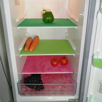 China Sustainable Custom Reusable Fruit and Veggie Life Supplement Foam Refrigerator Shelf Mat Refrigerator Liners for sale