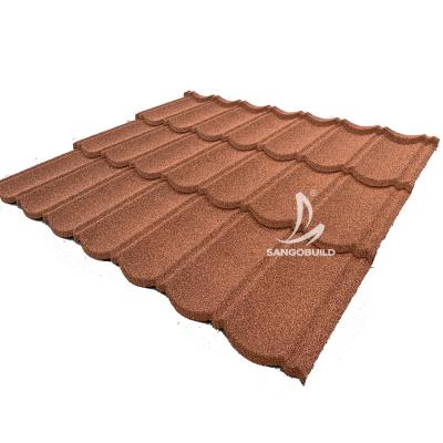 China Other Colored Stone Chip Coated Steel Roof Tile /Shingles Stone Coated Roof Tiles Nosen Tile for sale