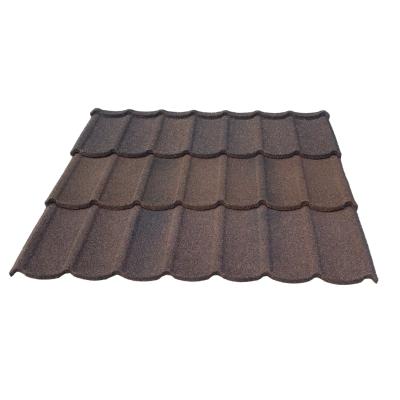 China Modern Popular Building Material Design Of USA Tudor Tile Stone Coated Metal Roofing Tiles for sale