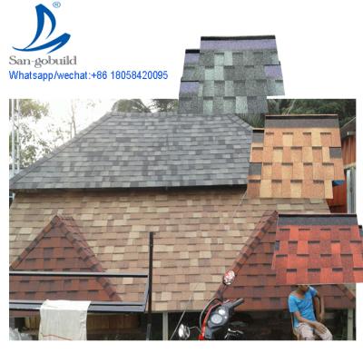 China Windproof Asphalt Roofing Shingle Manufacturing Asphalt Shingle Production Line Architectural Roof Shingle for sale