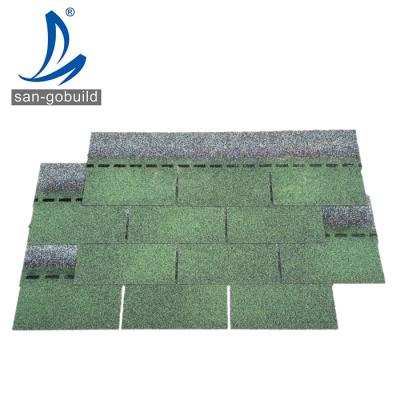 China 3 TAB Asphalt Shingle Modern Roofing Sheet Waterproof Classic Cheap Roof Tile Material for sale