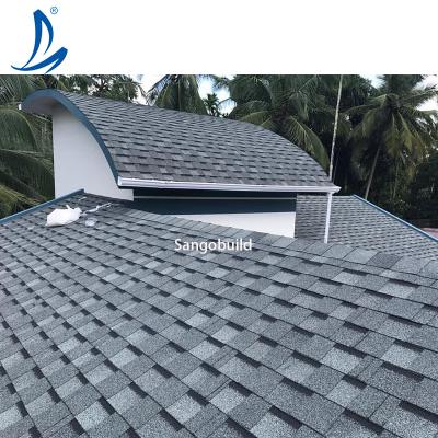 China Windproof Lightweight Roofing Building Materials USA Approved Asphalt Shingles Prices Blue Quality Wholesale List 3 Label In India for sale