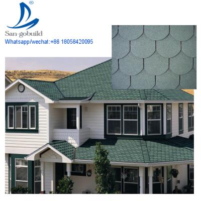 China Modern Composition Architectural Shingle Extending Green Asphalt Shingles Architectural Shingles for sale