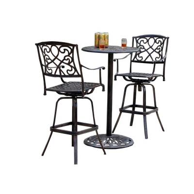 China The weather outdoor furniture outdoor dining table set the cast aluminum table and chairs for sale