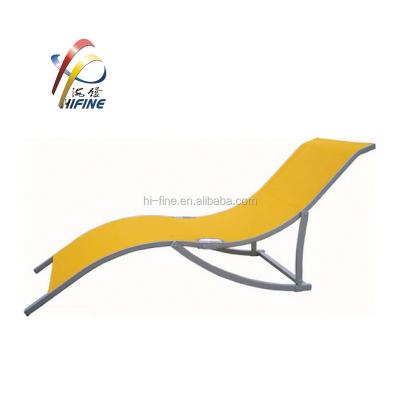 China New weather outdoor furniture deck chair, beach bed furniture for sale, folding camping chair for sale