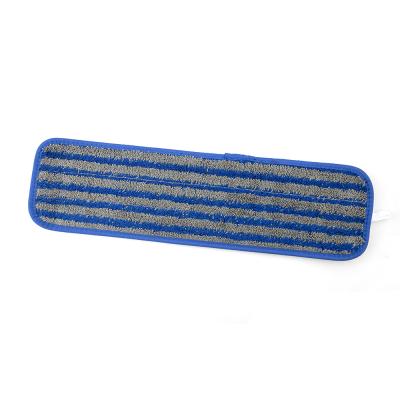 China Durable Easy Replaceable Microfiber Household Mop Pad Velcro Washable Cleaning Pads for sale