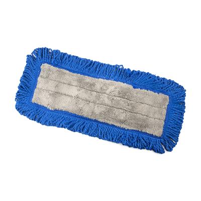 China Sustainable Floor Cleaning Household Flat Multicolor Foldable Dust Mop Microfiber Mop Flat Mop Pad for sale