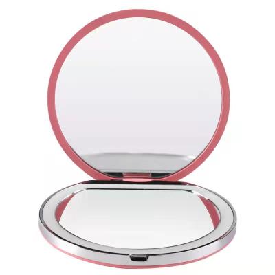 China Custom Logo Travel Pocket Lighted Lighted Makeup Mirror for sale