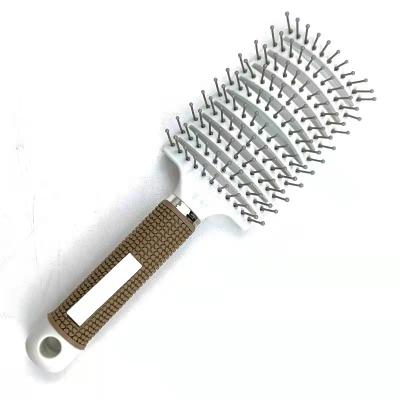 China Wholesale Comfortable Massage Comb Handle Plastic Hair Brush for sale