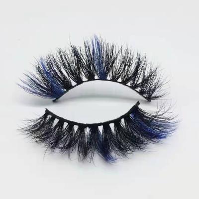 China Hot Selling Natural Colored Natural Curl 3D 25mm Mink Eyelashes for sale