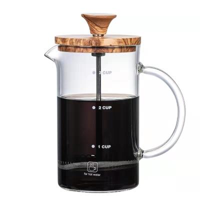 China WITH LID Borosilicate Stainless Steel Wholesale French Press High Glass Jar for sale