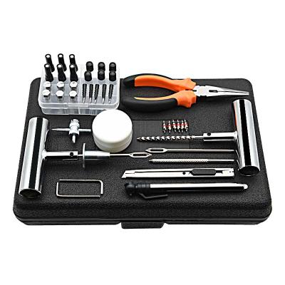 China Easy Carry Hand Tools Steel Material 100pcs Tire Repair Tool Kit Emergency Repair Tire Repair Kit for sale