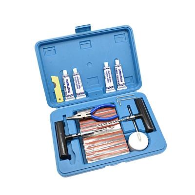 China Easy Carry Custom Car Tire Repair Tool Kit 53 Pcs Tire Puncture Auto Repair Tool Box Set for sale